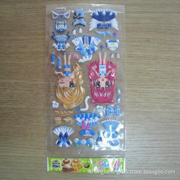 EVA Puffy Sticker, Safe and Nontoxic Material, Various Designs are Available